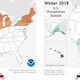 Temperature and precipitation outlooks for the U.S. this winter.